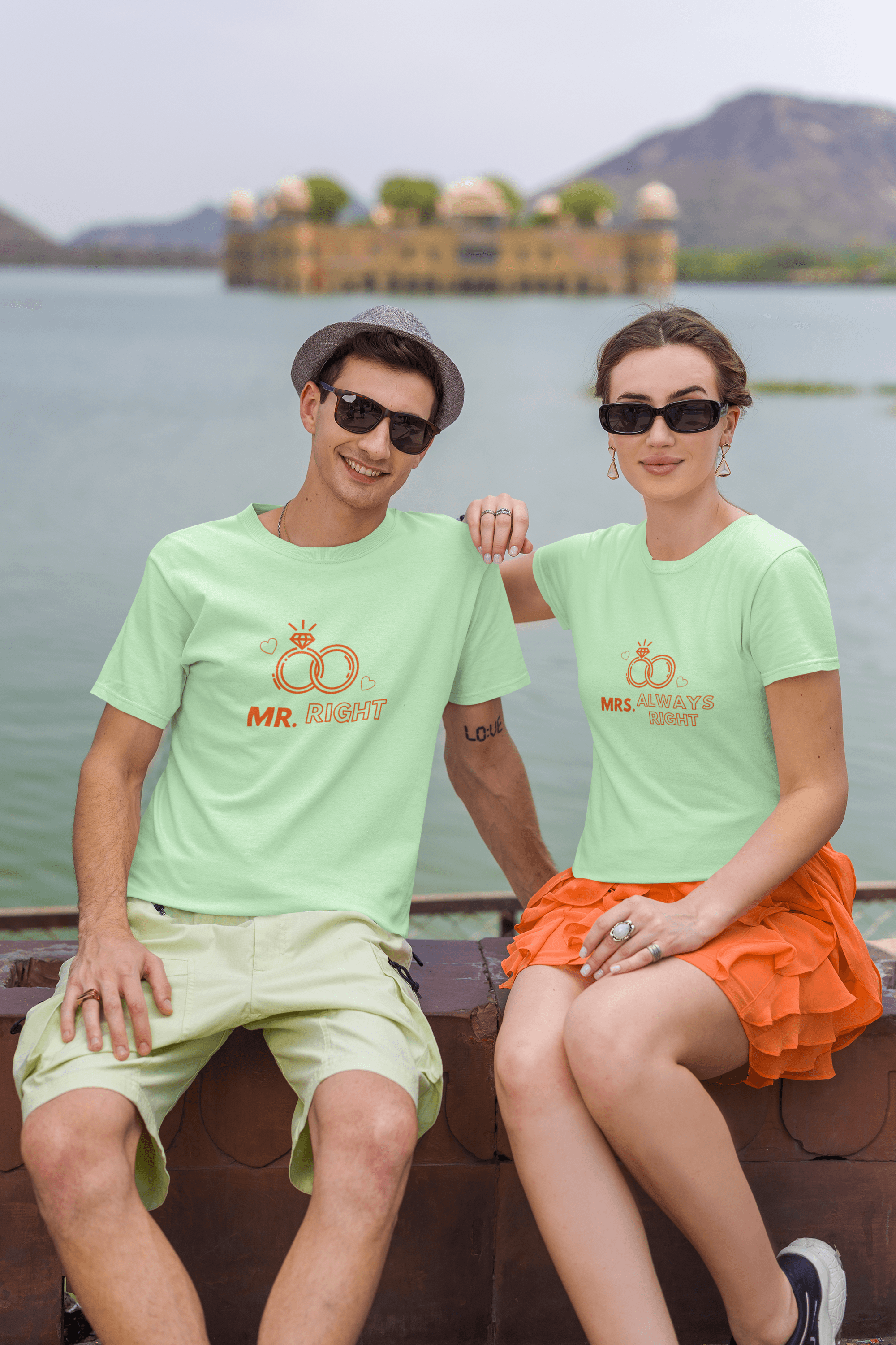Mr Right & Mrs Always Right Couple Tees
