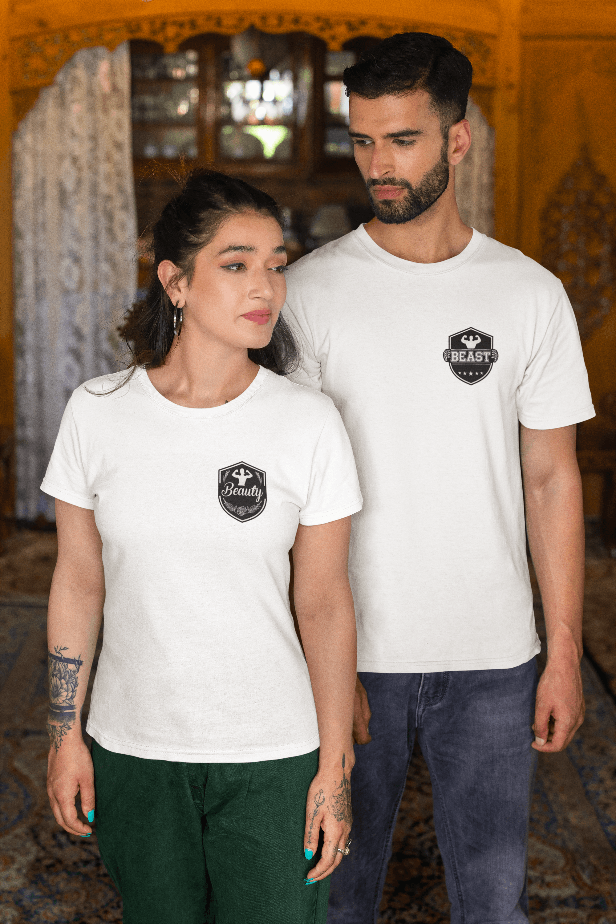 Beauty & Beast Couple Tees